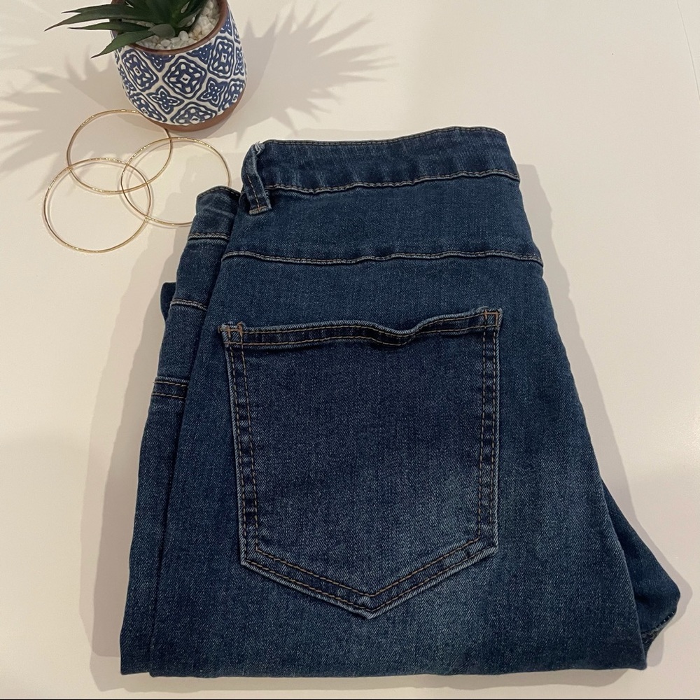 High Waisted Blue Jeans